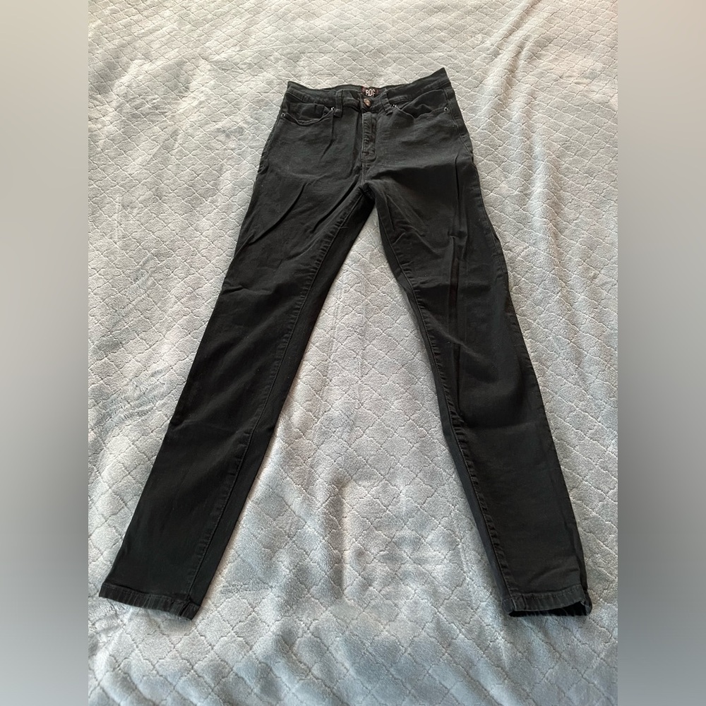 BDG Urban Outfitters Twig High-Rise Skinny Jeans Black Denim Size 28 Womens